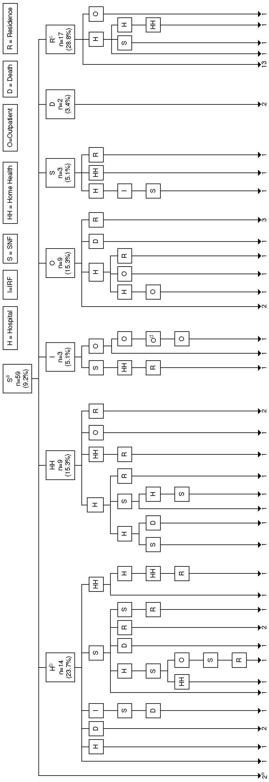 Organizational Chart: Patterns of Post-Acute Care for Stroke Victims Following Discharge from Acute Hospital and Admission to Nursing Home