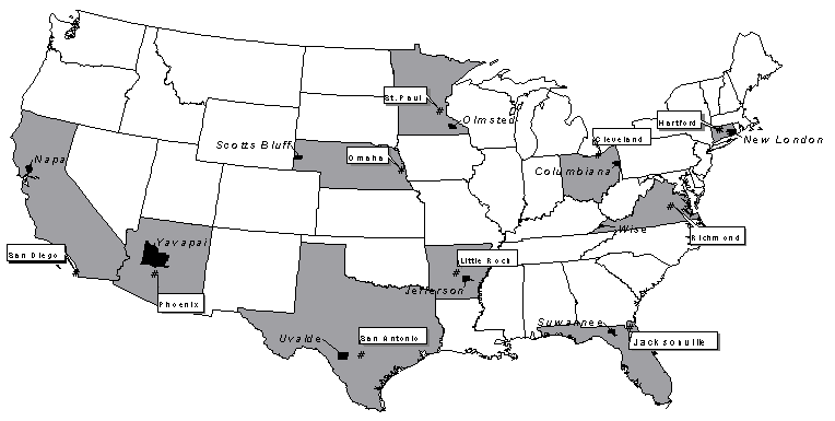 Figure ES-1. Study Sites.