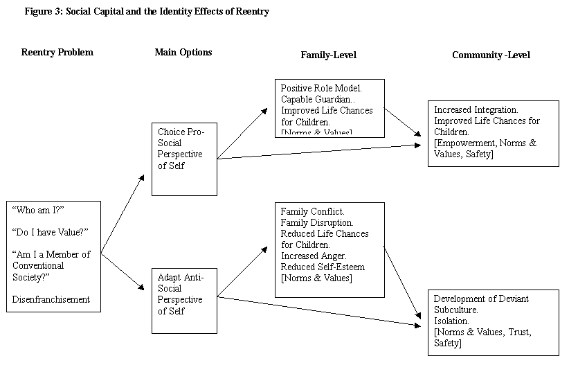 Diagram of Identity effects of reentry