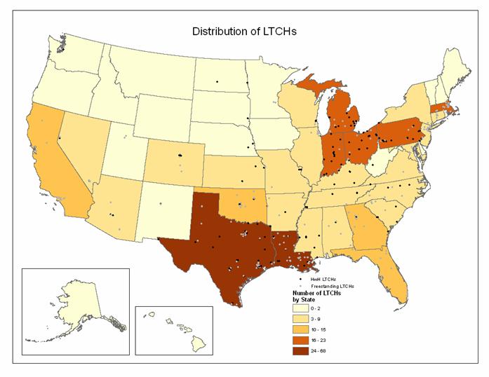 NUMBER OF LTCHs BY STATE