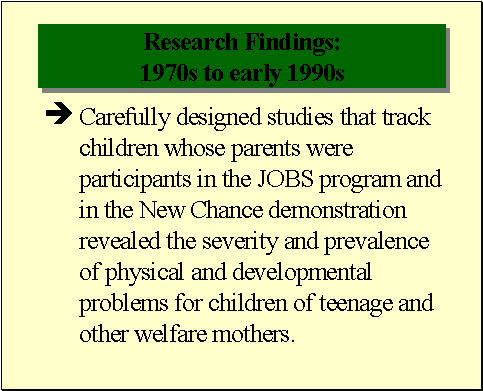 Research Findings: 1970s to early 1990s