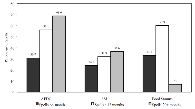 Figure IND 5. Spells of Program Participation, 1993 SIPP Panel