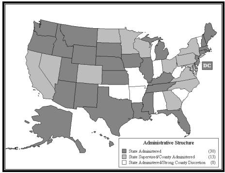 Figure 2-1: Administrative Structure of Child Protective Services