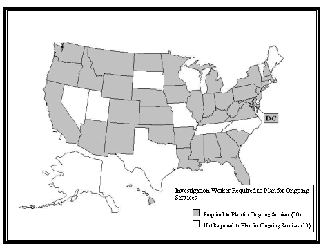 Figure 4-2: Investigation Worker Required to Plan for Ongoing Services