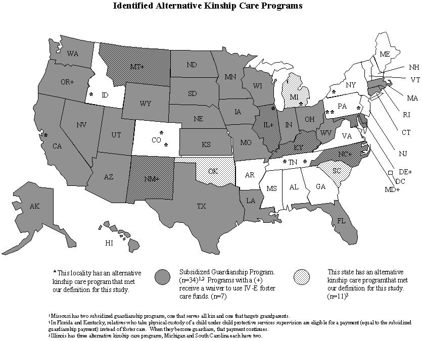 Identified Alternative Kinship Care Programs.