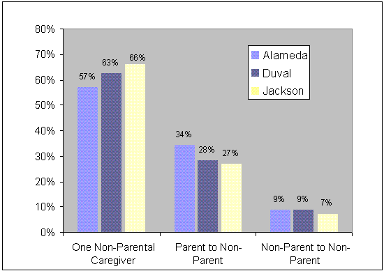 Path of Focal Children Currently Residing with a Non-parental Caregiver, by County